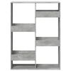 vidaXL Bookcase Concrete Grey 100x33x135 cm Engineered Wood