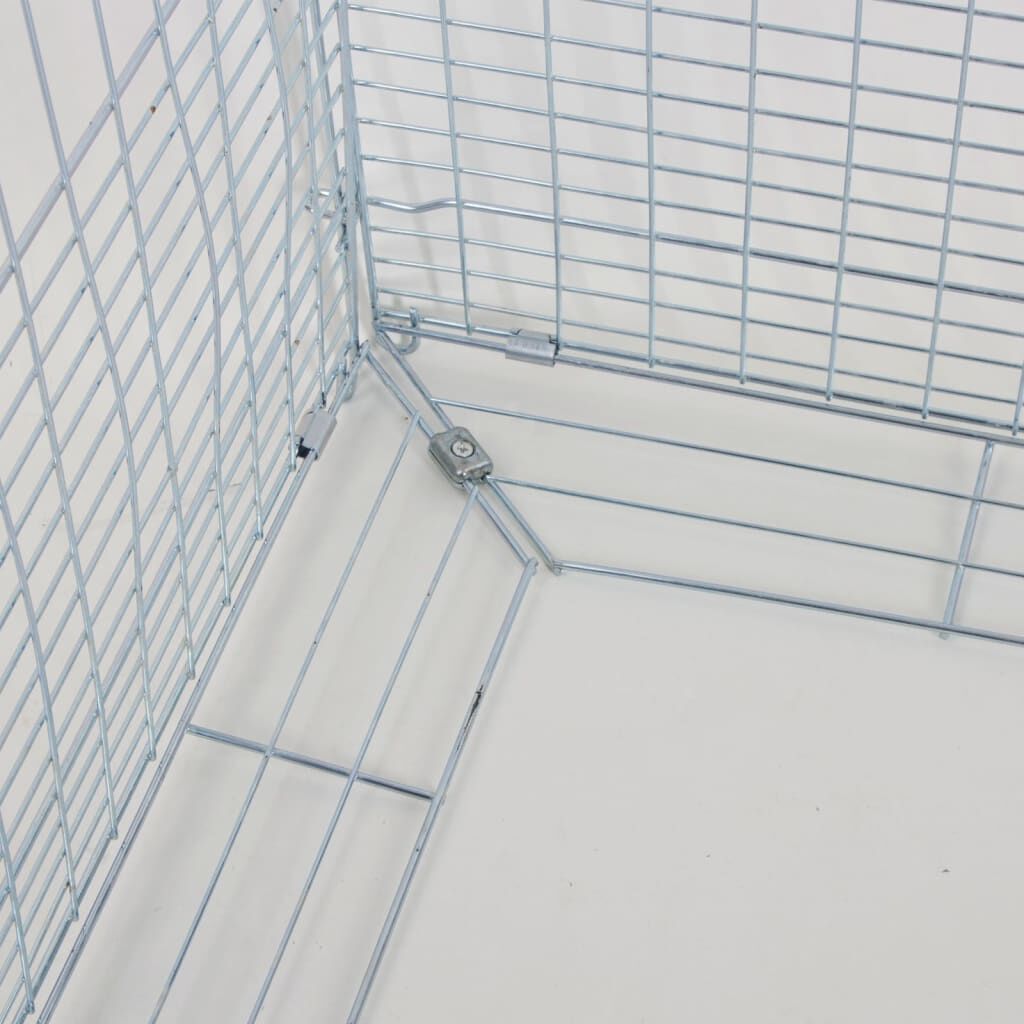 Recinto Per Animali Kerbl Con Blocco Antifuga | 115x115x65 Cm, Griglia In Metallo Zincato | Per Conigli, Piccoli Animali Da Esterno