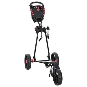 vidaXL Golf Trolley Black Iron Foldable