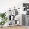 vidaXL Bookshelf Grey Sonoma 75 x 30 x 123.5 cm Engineered Wood