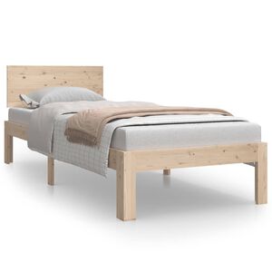 vidaXL Bed Frame without Mattress 75x190cm Small Single