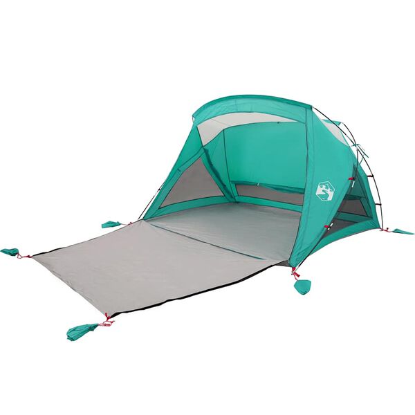 vidaXL Beach Tent 2-Person Sea Green Waterproof