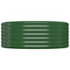 vidaXL Garden Raised Bed Galvanised Steel 544x100x36 cm Green