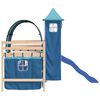 vidaXL Kids' Loft Bed with Tower without Mattress Blue 90x190 cm Single