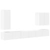 vidaXL TV Wall Cabinet Set 6 pcs White