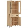 vidaXL Highboard Sonoma Oak 69.5x34x180 cm Engineered Wood