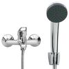 vidaXL Bathtub Shower Mixer with Hand Shower and Hose Tap Set Chrome