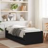 vidaXL Bed Frame with Drawers without Mattress Black 100x200 cm