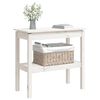 vidaXL Console Table White 80x40x75 cm Solid Wood Pine