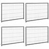 vidaXL Dog Kennel Black 300x100x70 cm Steel