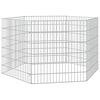 vidaXL Free Range Animal Enclosure 6-Panel 54x60 cm Galvanised Iron