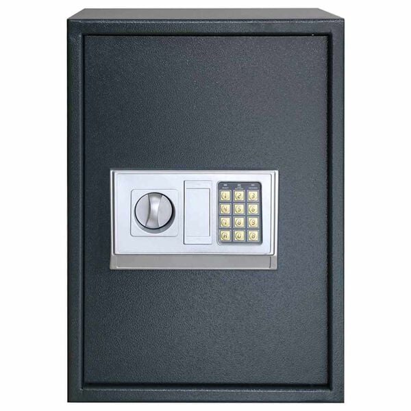 vidaXL Digital Safe with Lock Dark grey 35 x 31 x 50 cm Steel
