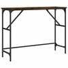 vidaXL Console Table Smoked Oak 100x32x75 cm Engineered Wood