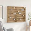vidaXL Display Cabinet Artisan Oak 100 x 8.5 x 75 cm Engineered Wood