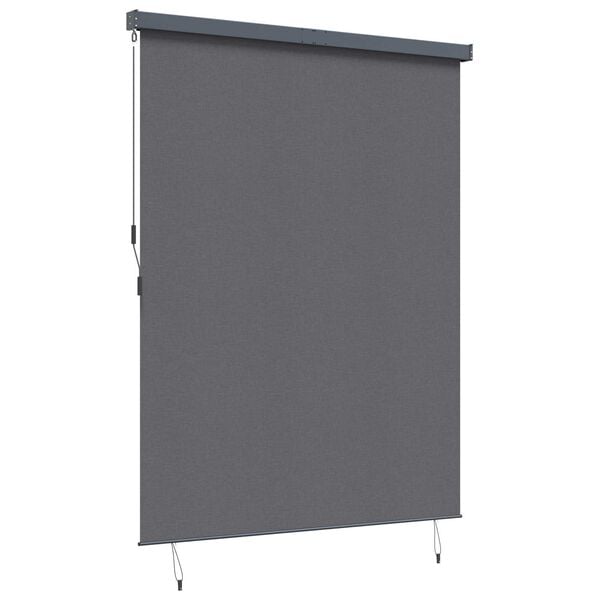 vidaXL Roller Blind Anthracite 200 x 250 cm Fabric and Aluminum
