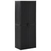 vidaXL Garden Cabinet | Black | Polypropylene | Large | Garden Cabinet