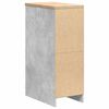 vidaXL Garage Storage Cabinet Concrete Grey 30x51x85 cm Solid Wood Pine