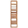 vidaXL Shelving Unit 60x30x120 cm Solid Teak Wood