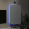 vidaXL TV Wall Cabinet with LED Lights White 40.5x35x80 cm