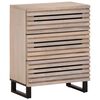 vidaXL Sideboard White 60x34x75 cm Solid Wood Mango