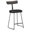 vidaXL Bar Stools 2 pcs Black 49x43x79 cm Solid Wood Mango