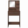 vidaXL Bedroom Dressing Tables with Shelf Brown Oak 80 x 39.6 x 135 cm