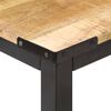 vidaXL Dining Table 140x70x76 cm Solid Rough Mango Wood