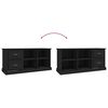 vidaXL TV Cabinet Black 102x35.5x47.5 cm Engineered Wood