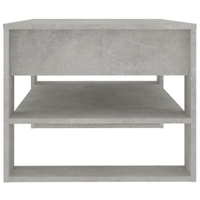 vidaXL Coffee Table Concrete Grey 102x55x45 cm Engineered Wood