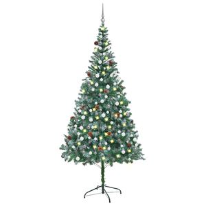 vidaXL Christmas Tree | Green with white tips | Artificial materials | Large