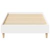 vidaXL Bed Frame No Mattress White 100x200 cm Engineered Wood