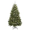 vidaXL Artificial Christmas Tree Green 240 cm PVC and Metal