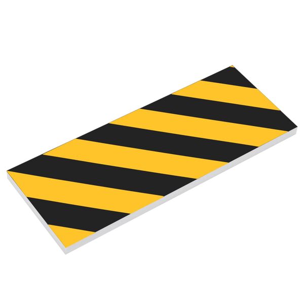 vidaXL Wall Protectors 6 pcs Yellow&Black 50x10x2 cm EVA Foam