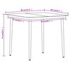vidaXL 3 Piece Garden Dining Set Black