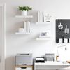vidaXL Floating Wall Shelves 4 pcs White 40x23x3.8 cm MDF