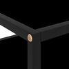 vidaXL Console Table Black 50x40x40 cm Tempered Glass