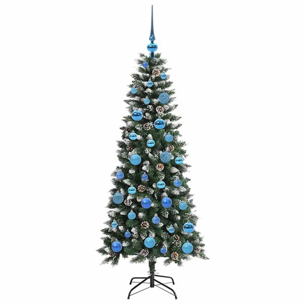 vidaXL Artificial Christmas Tree with 150 LEDs with Stand Green 150 cm