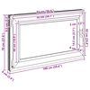 vidaXL Basement Window "RISOR" 100x70 cm Tilt&Turn DIN Left White