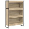 vidaXL Book Cabinet 80 x 30 x 121 cm Engineered Wood Sonoma