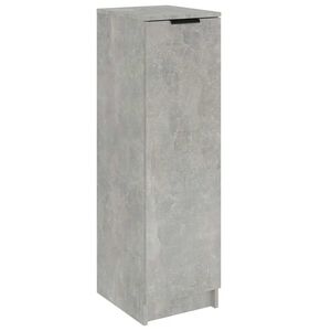 vidaXL Shoe Cabinet Concrete Grey 30x35x100 cm Engineered Wood
