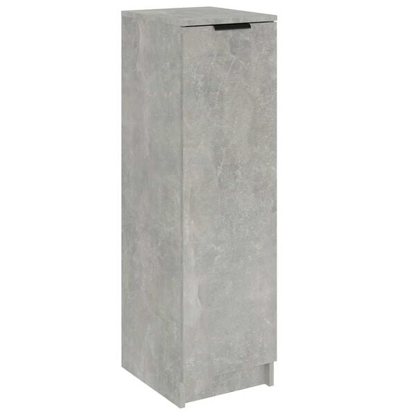 vidaXL Shoe Cabinet Concrete Grey 30x35x100 cm Engineered Wood