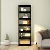 vidaXL Book Cabinet/Room Divider Black 60x30x198 cm
