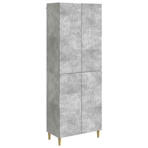 vidaXL Cabinet Set 2 pcs Concrete Grey Engineered Wood