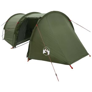 vidaXL Tunnel Tent Olive Green 410 x 175 x 105 cm Polyester and Steel