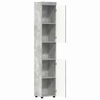 vidaXL Bathroom Cabinet Set TULUM Concrete Grey 37 x 31.5 x 203 cm