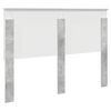 vidaXL Headboard with Headboard Concrete Grey 140 cm Engineered wood