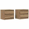 vidaXL Bedside Cabinets 2 pcs Artisan Oak 50x40x43.5 cm Engineered Wood
