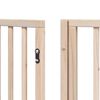 vidaXL Dog Gate with Door Foldable 6 Panels 480 cm Poplar Wood