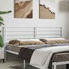 vidaXL Metal Replace Headboard White 200 cm