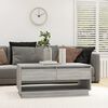 vidaXL Coffee Table Grey Sonoma 102.5x55x44 cm Engineered Wood